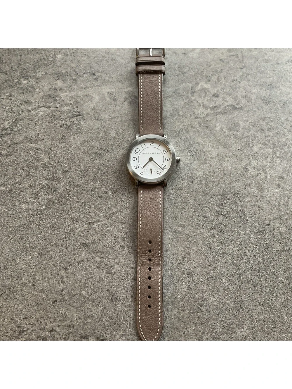 Marc Jacobs Womens Watch 36mm White Dial Leather MJ1468 Stainless Case A14